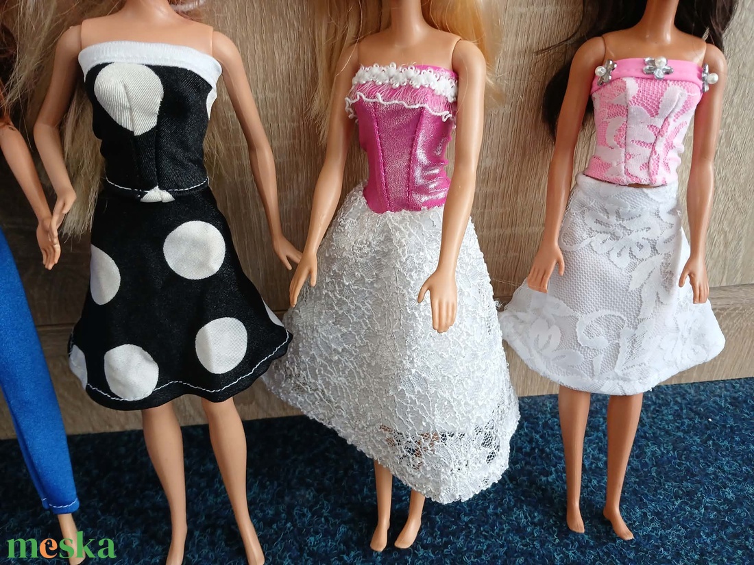 5 darabos kézműves Barbie ruha csomag � Egyedi, kézzel készített babaruha szett (3.) - játék & sport - baba & babaház - barbie ruhák - Meska.hu