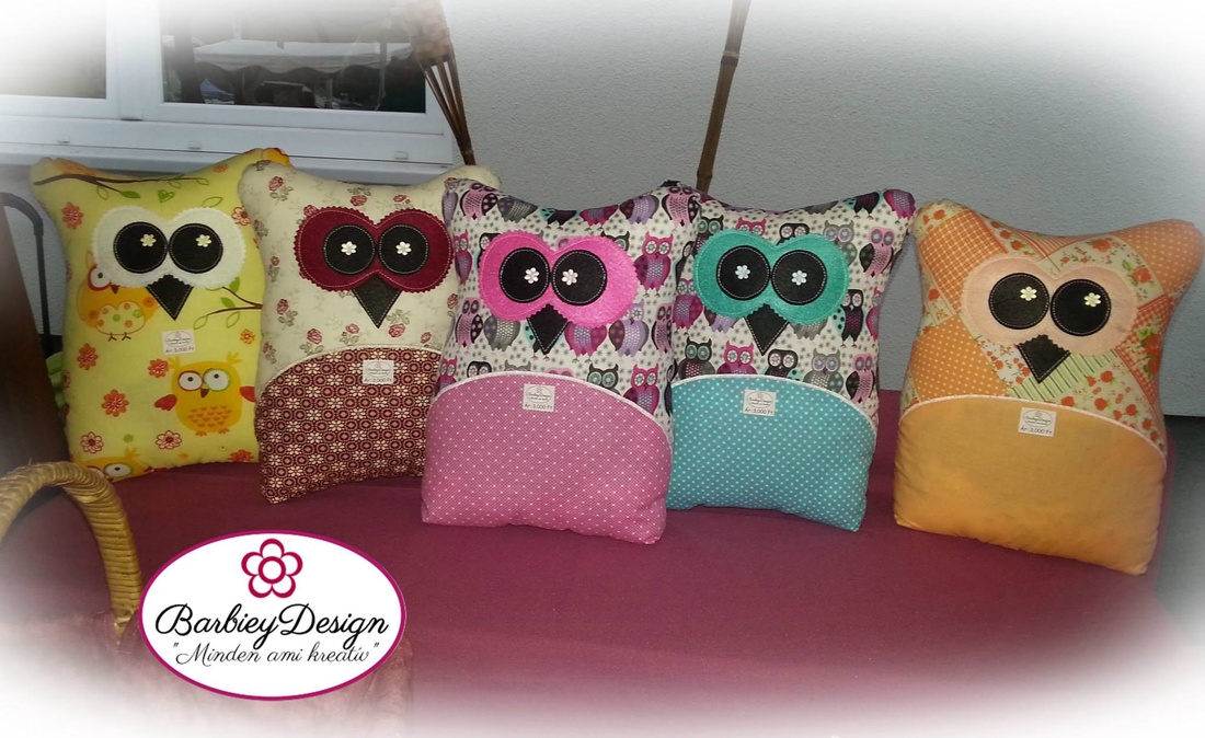 Baglyos levendulás álompárna -  - Meska.hu