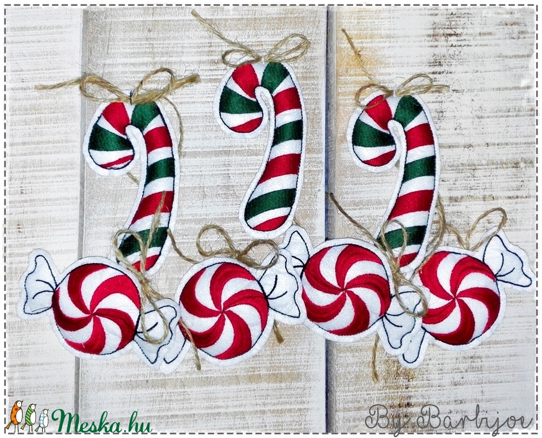 Filc karácsonyi cukorka csomag, függeszthető díszek, 7 db karácsonyfadísz - karácsony - Meska.hu Filc karácsonyi cukorka csomag, függeszthető díszek, 7 db karácsonyfadísz - karácsony - Meska.hu