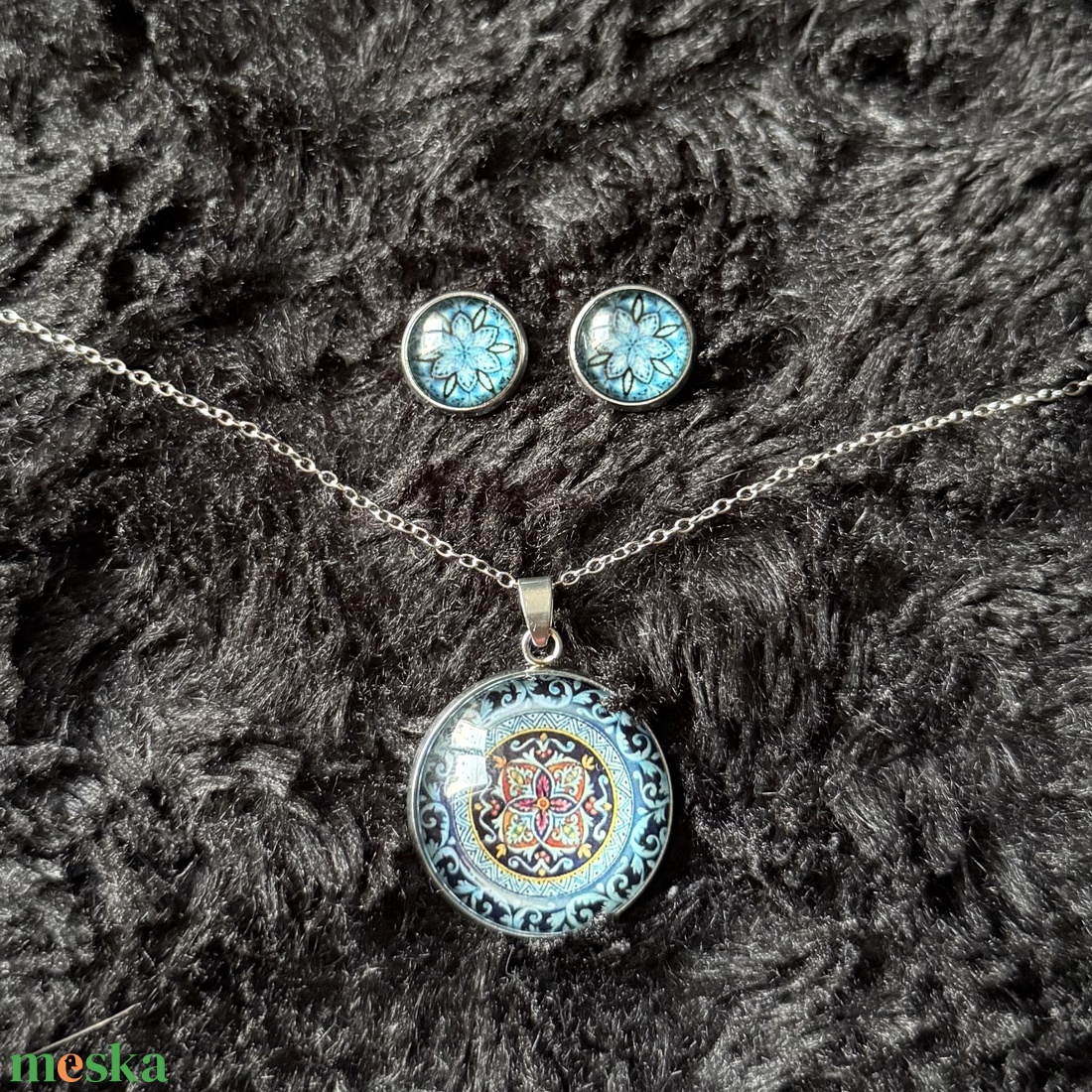 Mandala kaboson ékszerszett - ékszer - ékszerszett - Meska.hu