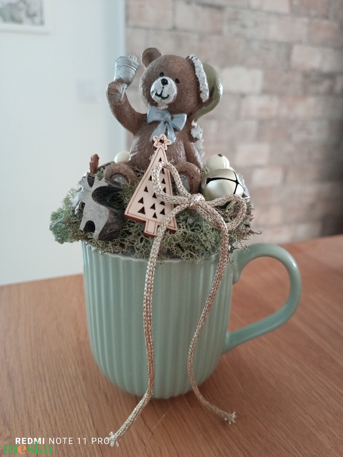 Karácsonyi bögre dísz  - karácsony - karácsonyi lakásdekoráció - karácsonyfadíszek - Meska.hu