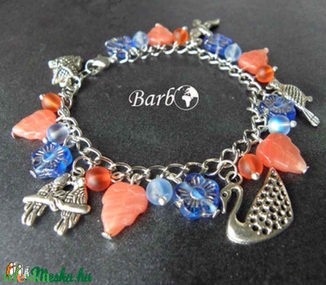 Madarak - karkötő - ékszer - karkötő - charm karkötő - Meska.hu