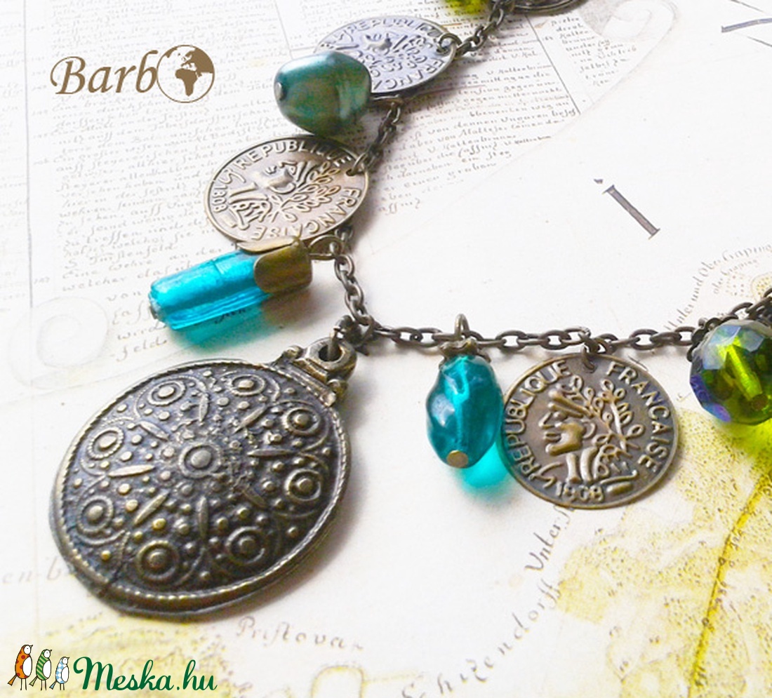 Kincses Sziget - antik bronz nyaklánc -  - Meska.hu