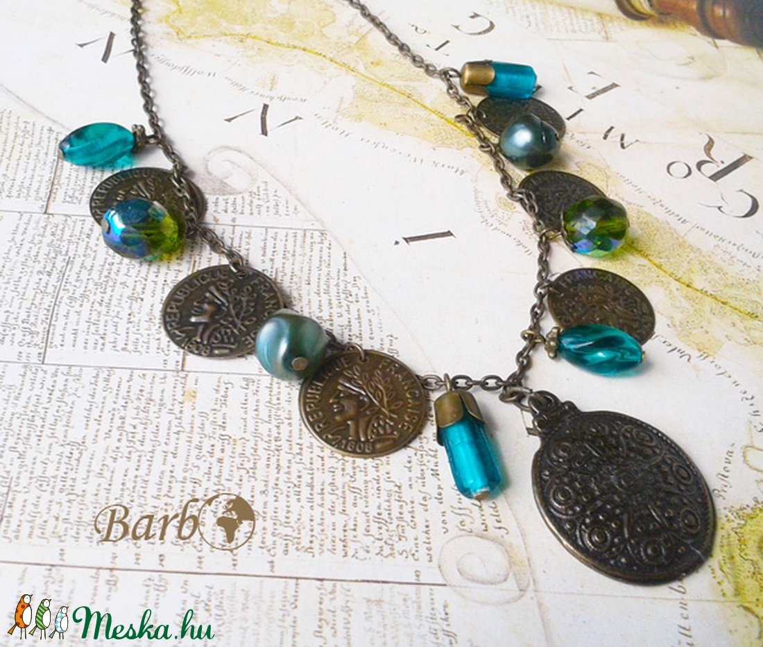 Kincses Sziget - antik bronz nyaklánc -  - Meska.hu