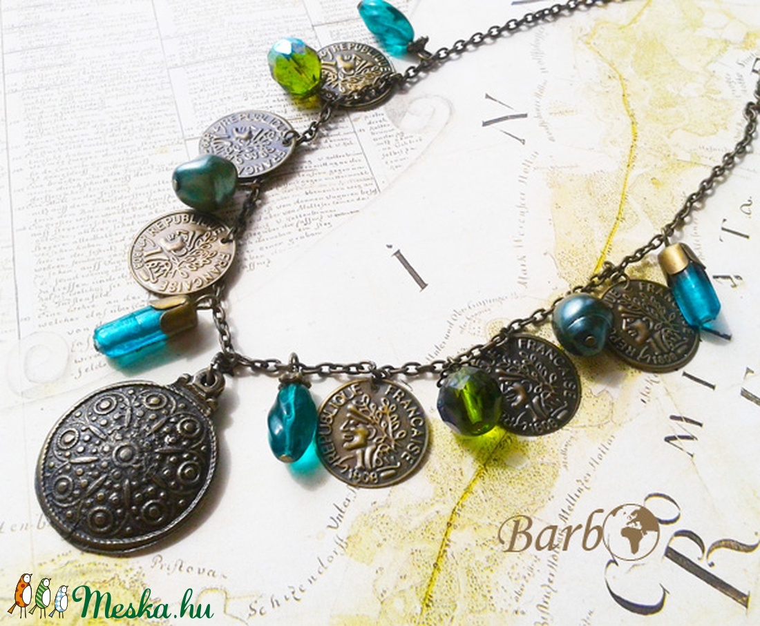 Kincses Sziget - antik bronz nyaklánc -  - Meska.hu