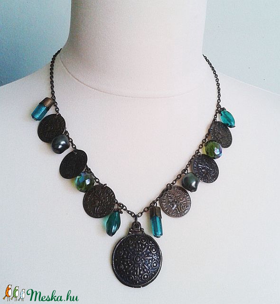 Kincses Sziget - antik bronz nyaklánc -  - Meska.hu