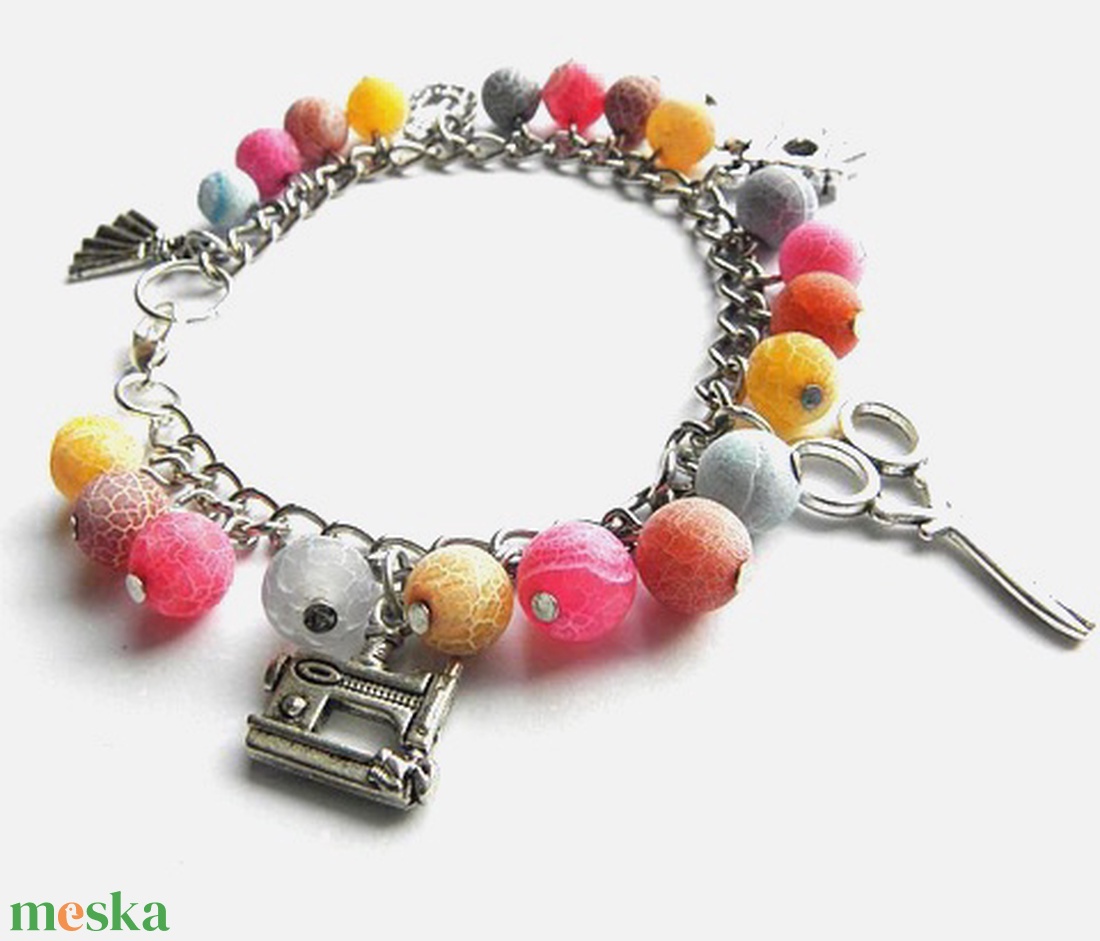 Kreatív - féldrágaköves karkötő - ékszer - karkötő - charm karkötő - Meska.hu Kreatív - féldrágaköves karkötő - ékszer - karkötő - charm karkötő - Meska.hu