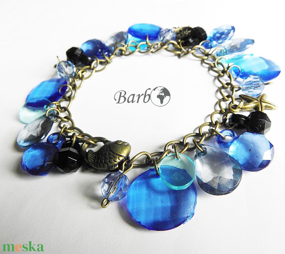 Marine Blue - karkötő - ékszer - karkötő - charm karkötő - Meska.hu Marine Blue - karkötő - ékszer - karkötő - charm karkötő - Meska.hu