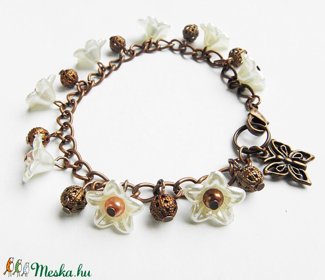 Liliom - karkötő - ékszer - karkötő - charm karkötő - Meska.hu Liliom - karkötő - ékszer - karkötő - charm karkötő - Meska.hu