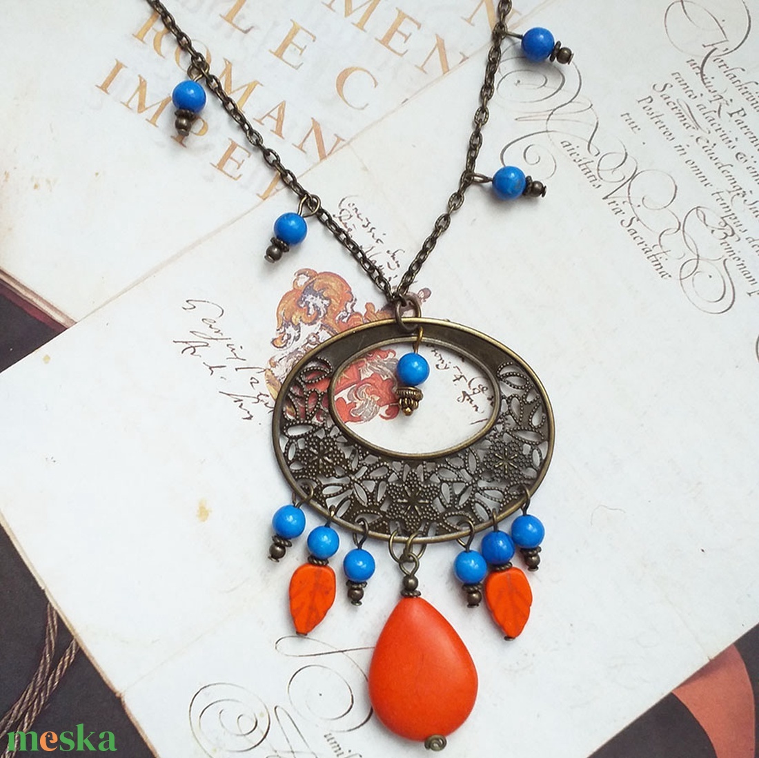 Fiesta - nyaklánc - ékszer - nyaklánc - medálos nyaklánc - Meska.hu