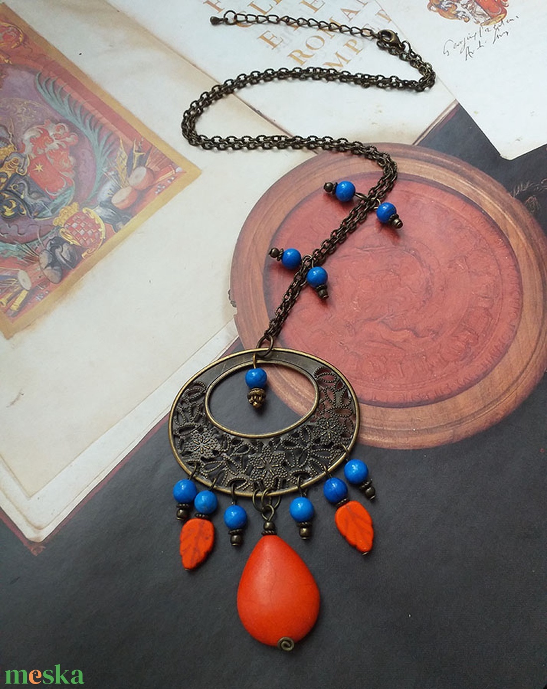 Fiesta - nyaklánc - ékszer - nyaklánc - medálos nyaklánc - Meska.hu
