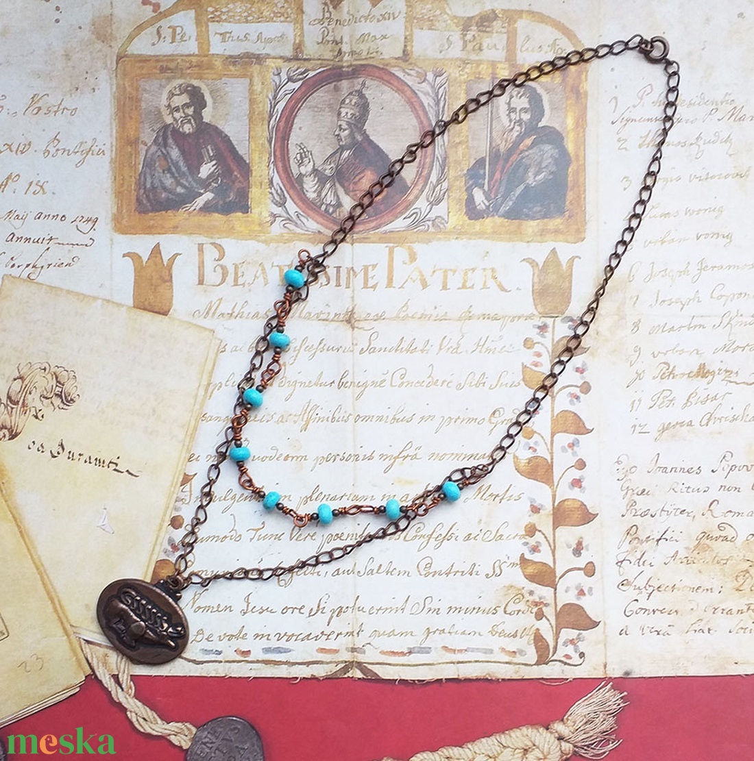 Csodaszarvas - köves antikolt nyaklánc - ékszer - nyaklánc - cameo nyaklánc - Meska.hu Csodaszarvas - köves antikolt nyaklánc - ékszer - nyaklánc - cameo nyaklánc - Meska.hu