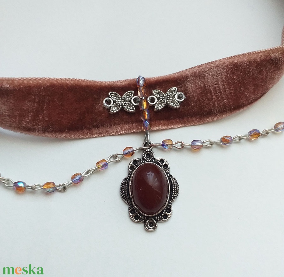 Antoinette - choker nyaklánc - ékszer - nyaklánc - nyakpánt, gallér - Meska.hu Antoinette - choker nyaklánc - ékszer - nyaklánc - nyakpánt, gallér - Meska.hu