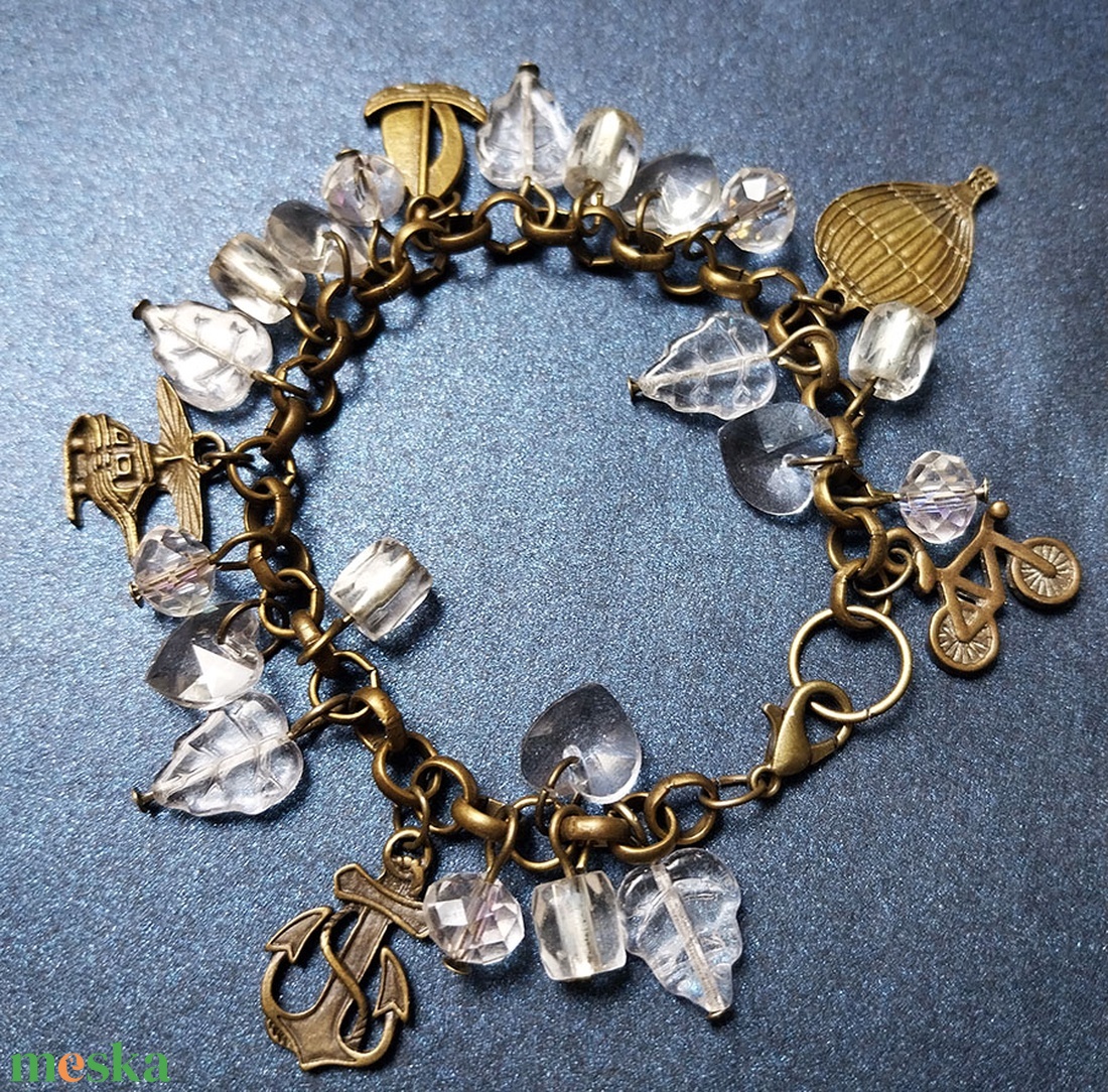 Utazzunk! - bronz karkötő - ékszer - karkötő - charm karkötő - Meska.hu Utazzunk! - bronz karkötő - ékszer - karkötő - charm karkötő - Meska.hu