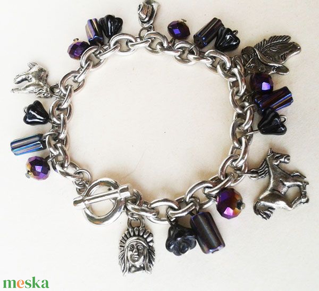 Prérilovas - karkötő - ékszer - karkötő - charm karkötő - Meska.hu Prérilovas - karkötő - ékszer - karkötő - charm karkötő - Meska.hu