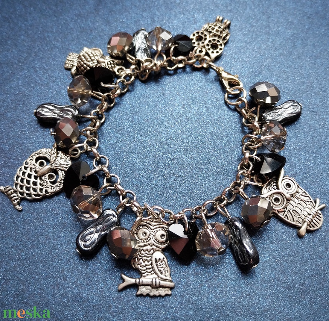 Baglyok - karkötő - ékszer - karkötő - charm karkötő - Meska.hu Baglyok - karkötő - ékszer - karkötő - charm karkötő - Meska.hu