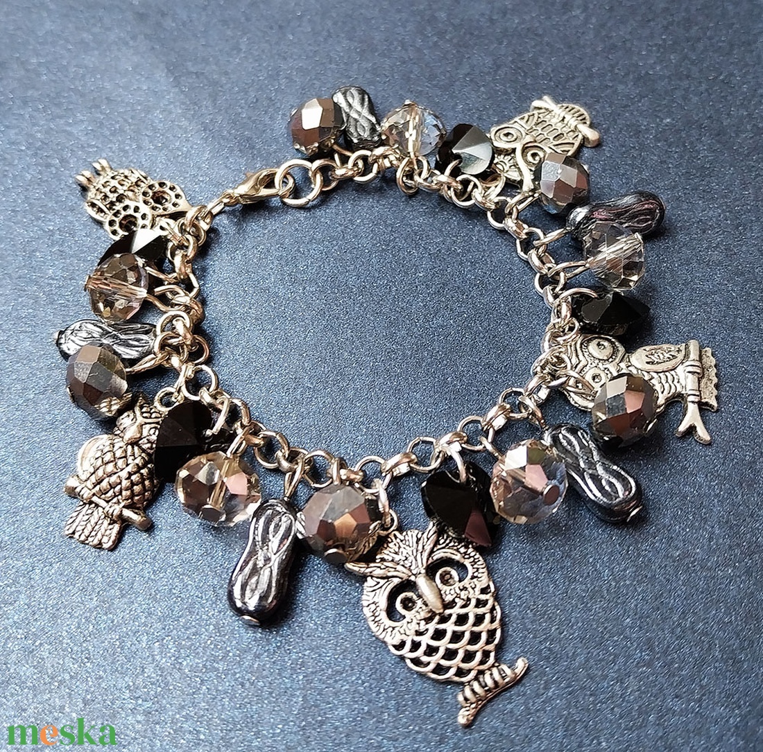 Baglyok - karkötő - ékszer - karkötő - charm karkötő - Meska.hu Baglyok - karkötő - ékszer - karkötő - charm karkötő - Meska.hu