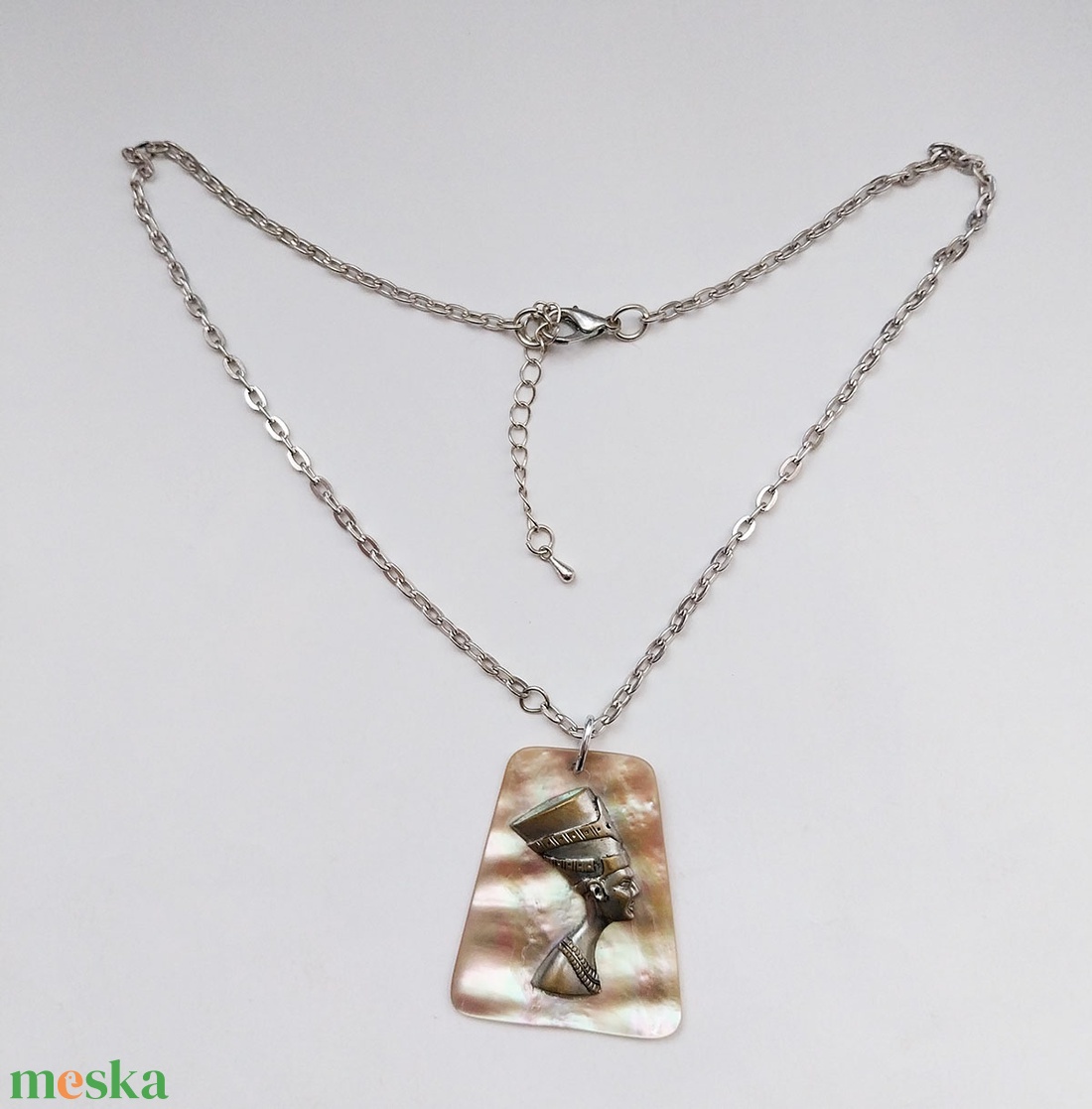 Nofertiti - vintage fém nyaklánc - ékszer - nyaklánc - medálos nyaklánc - Meska.hu Nofertiti - vintage fém nyaklánc - ékszer - nyaklánc - medálos nyaklánc - Meska.hu