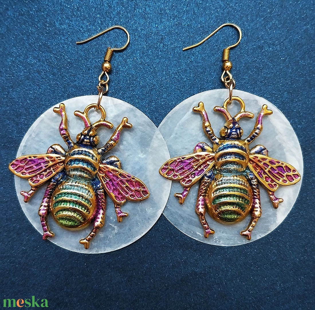 Queen Bee - fülbevaló - ékszer - fülbevaló - lógó fülbevaló - Meska.hu Queen Bee - fülbevaló - ékszer - fülbevaló - lógó fülbevaló - Meska.hu