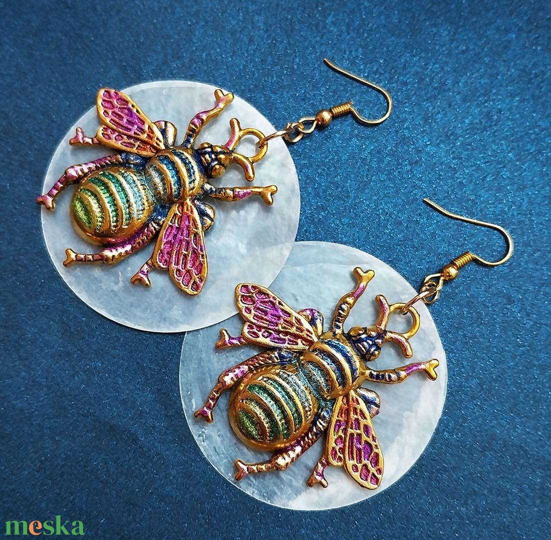 Queen Bee - fülbevaló - ékszer - fülbevaló - lógó fülbevaló - Meska.hu Queen Bee - fülbevaló - ékszer - fülbevaló - lógó fülbevaló - Meska.hu