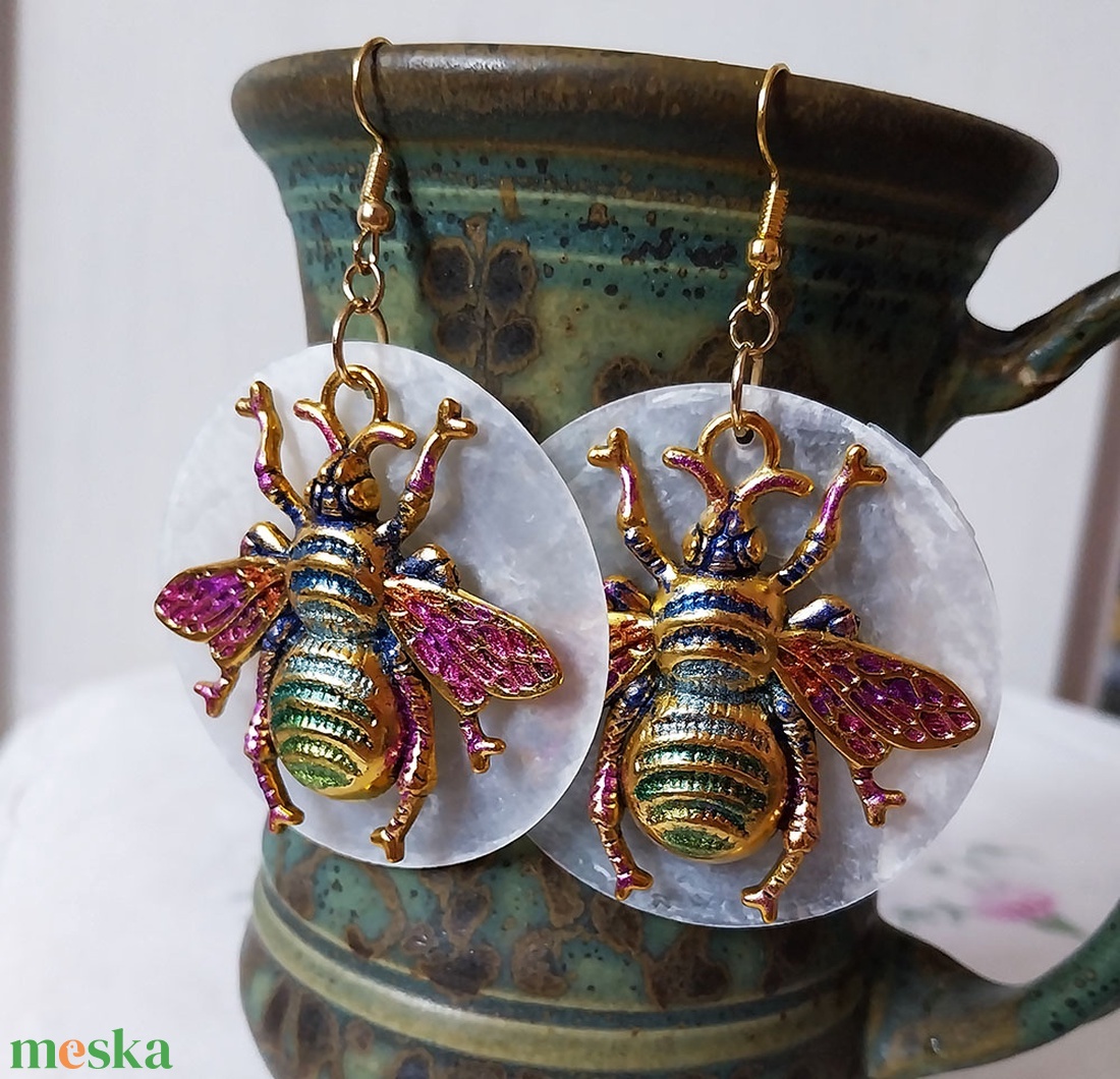 Queen Bee - fülbevaló - ékszer - fülbevaló - lógó fülbevaló - Meska.hu Queen Bee - fülbevaló - ékszer - fülbevaló - lógó fülbevaló - Meska.hu