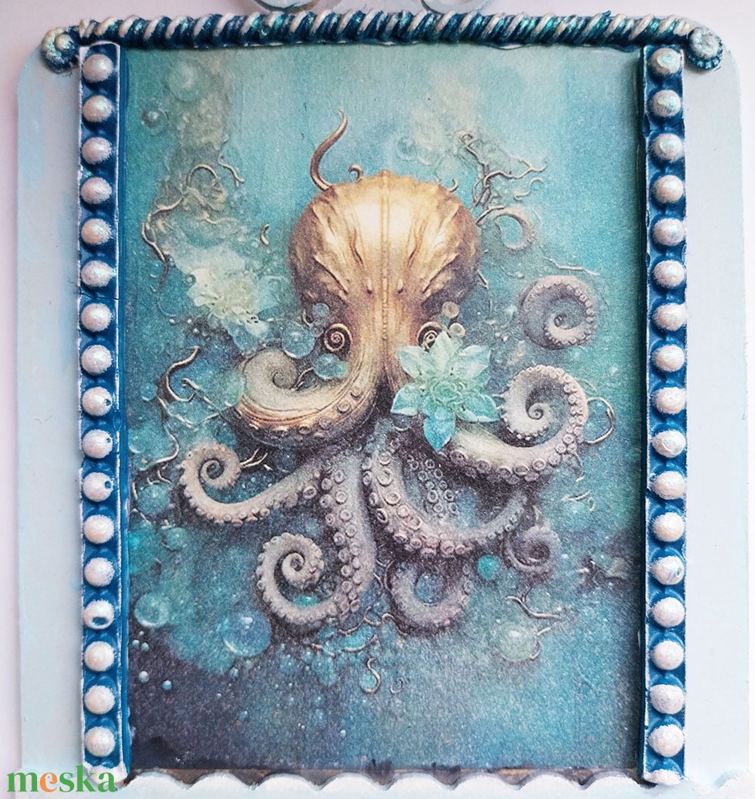 Octopus - fali dísz polc - otthon & életmód - dekoráció - fali és függő dekoráció - falra akasztható dekor - Meska.hu