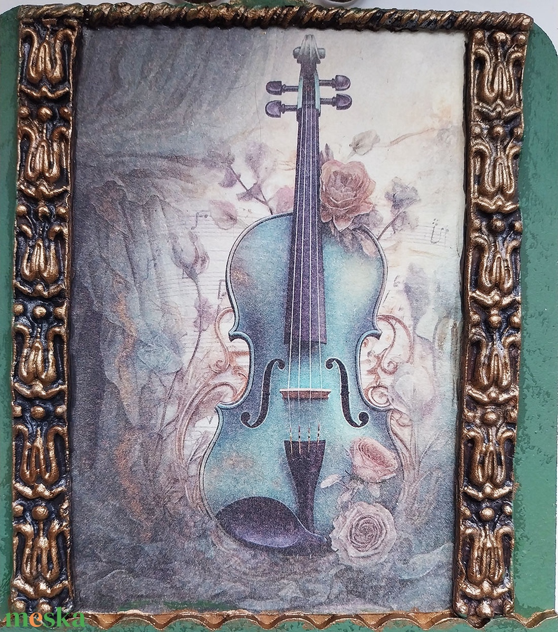 Hegedűszó - fali dísz polc - otthon & életmód - dekoráció - fali és függő dekoráció - falra akasztható dekor - Meska.hu