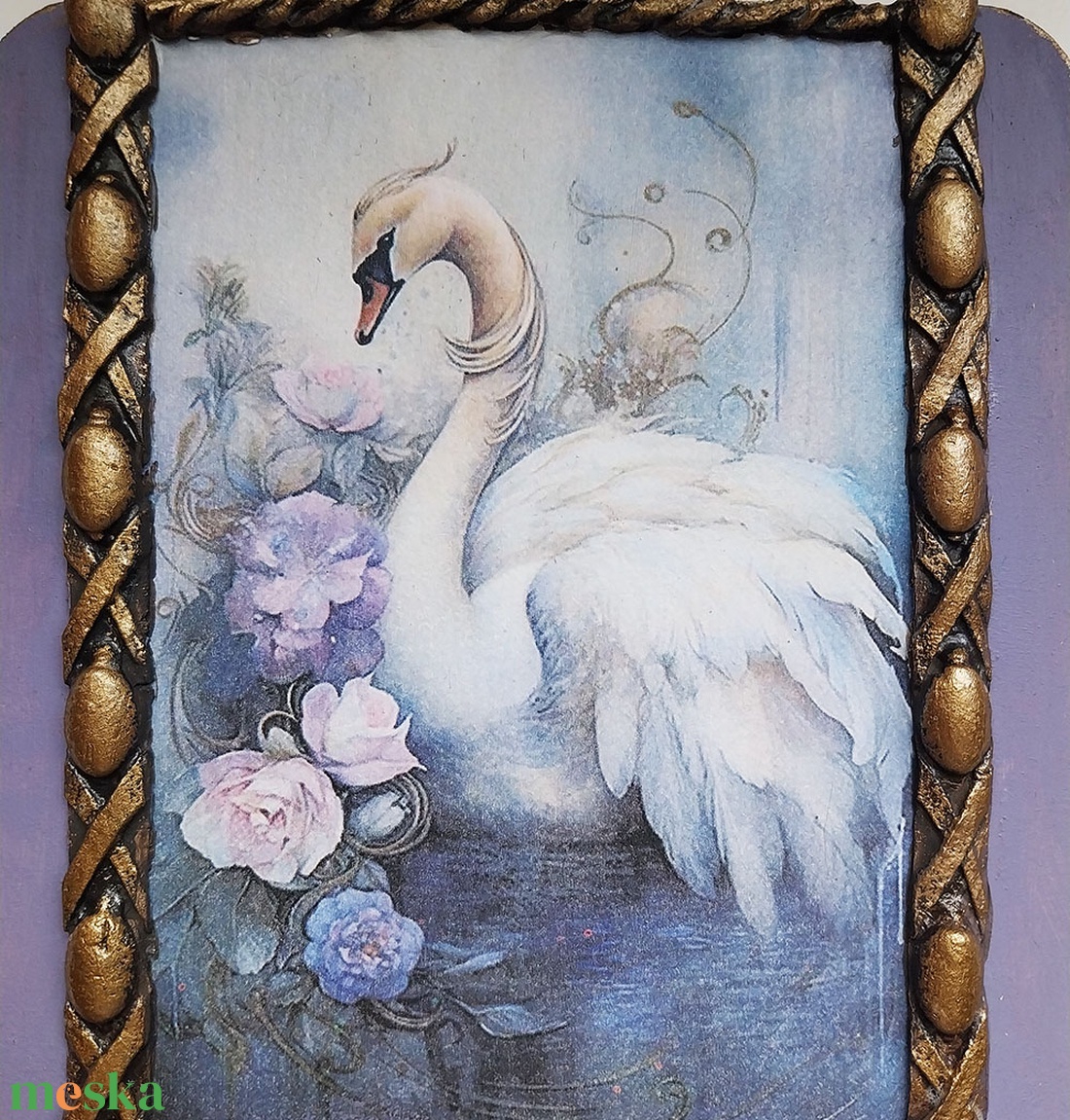 Hattyúdal - fali dísz polc - otthon & életmód - dekoráció - fali és függő dekoráció - falra akasztható dekor - Meska.hu