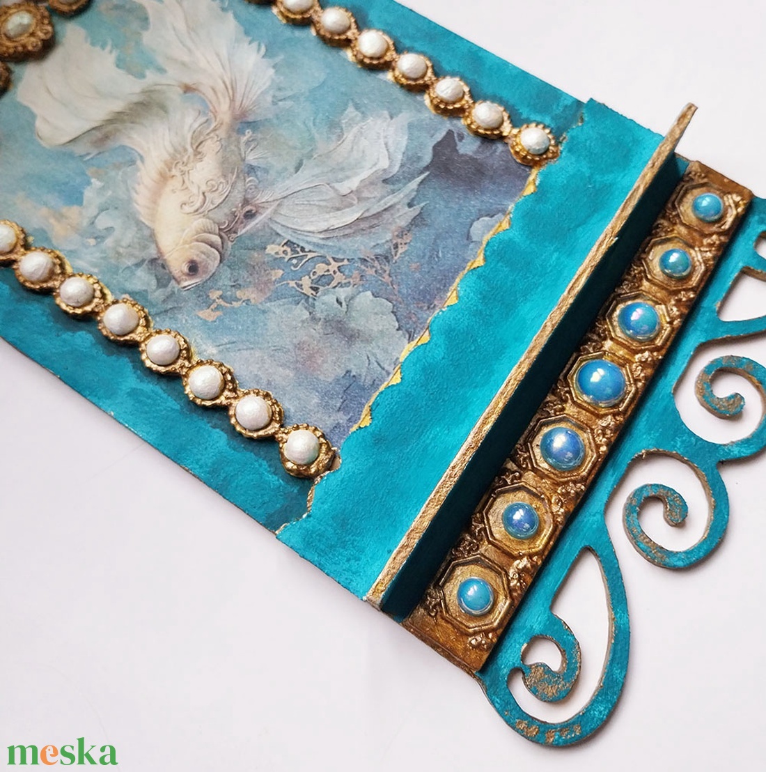 Fehérarany - fali dísz polc - otthon & életmód - dekoráció - fali és függő dekoráció - falra akasztható dekor - Meska.hu