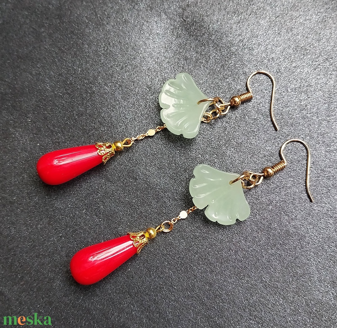 Ginkgo Levél - fülbevaló - ékszer - fülbevaló - lógó fülbevaló - Meska.hu Ginkgo Levél - fülbevaló - ékszer - fülbevaló - lógó fülbevaló - Meska.hu
