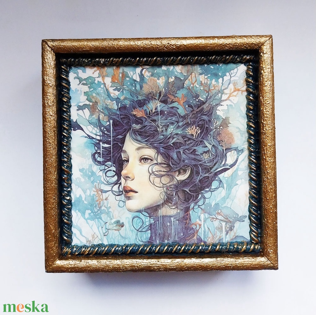 Korall Úrnő - díszdoboz - ékszer - ékszertartó - ékszerdoboz - Meska.hu