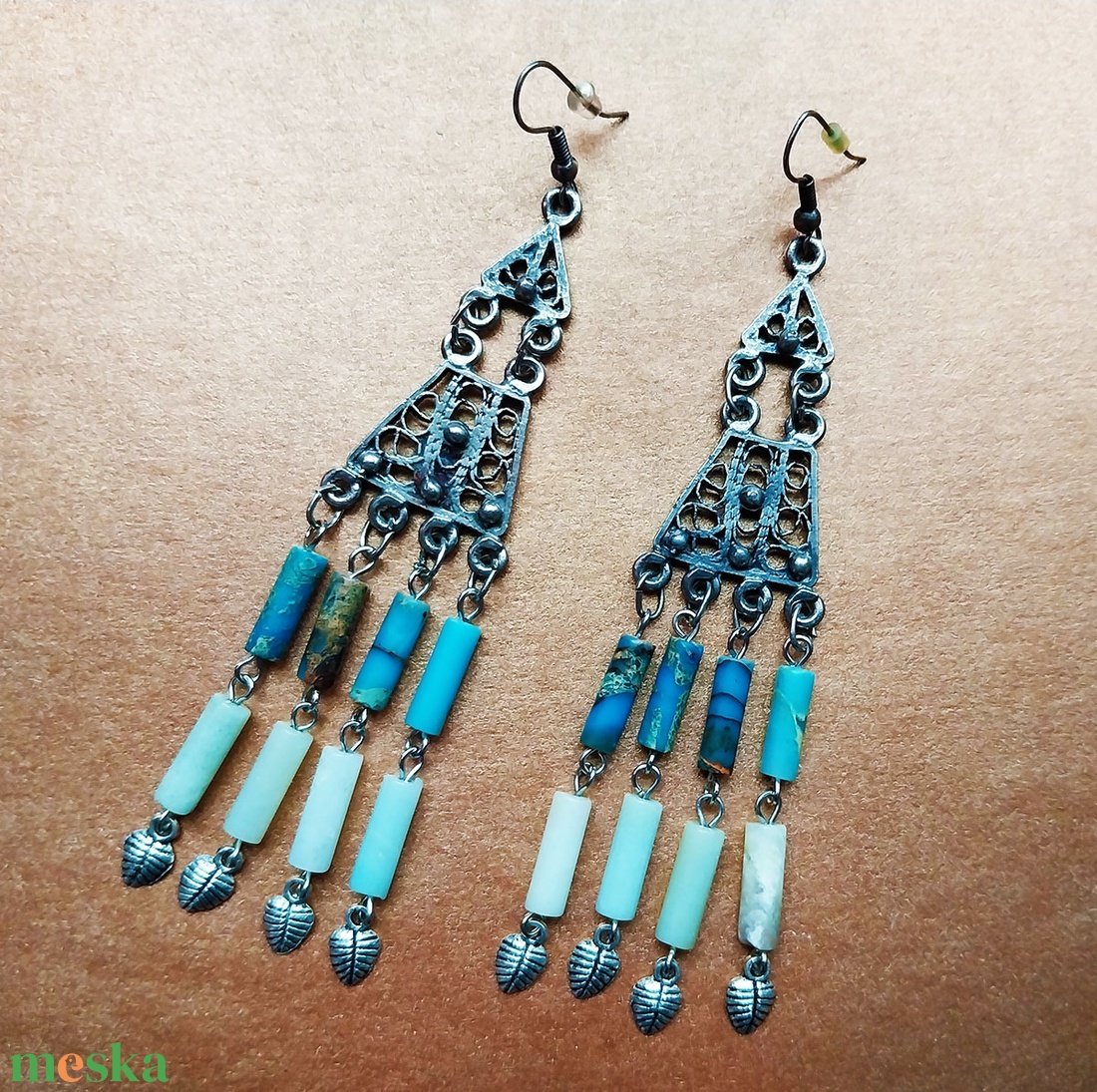 Dzsembori - fülbevaló - ékszer - fülbevaló - csillár fülbevaló - Meska.hu