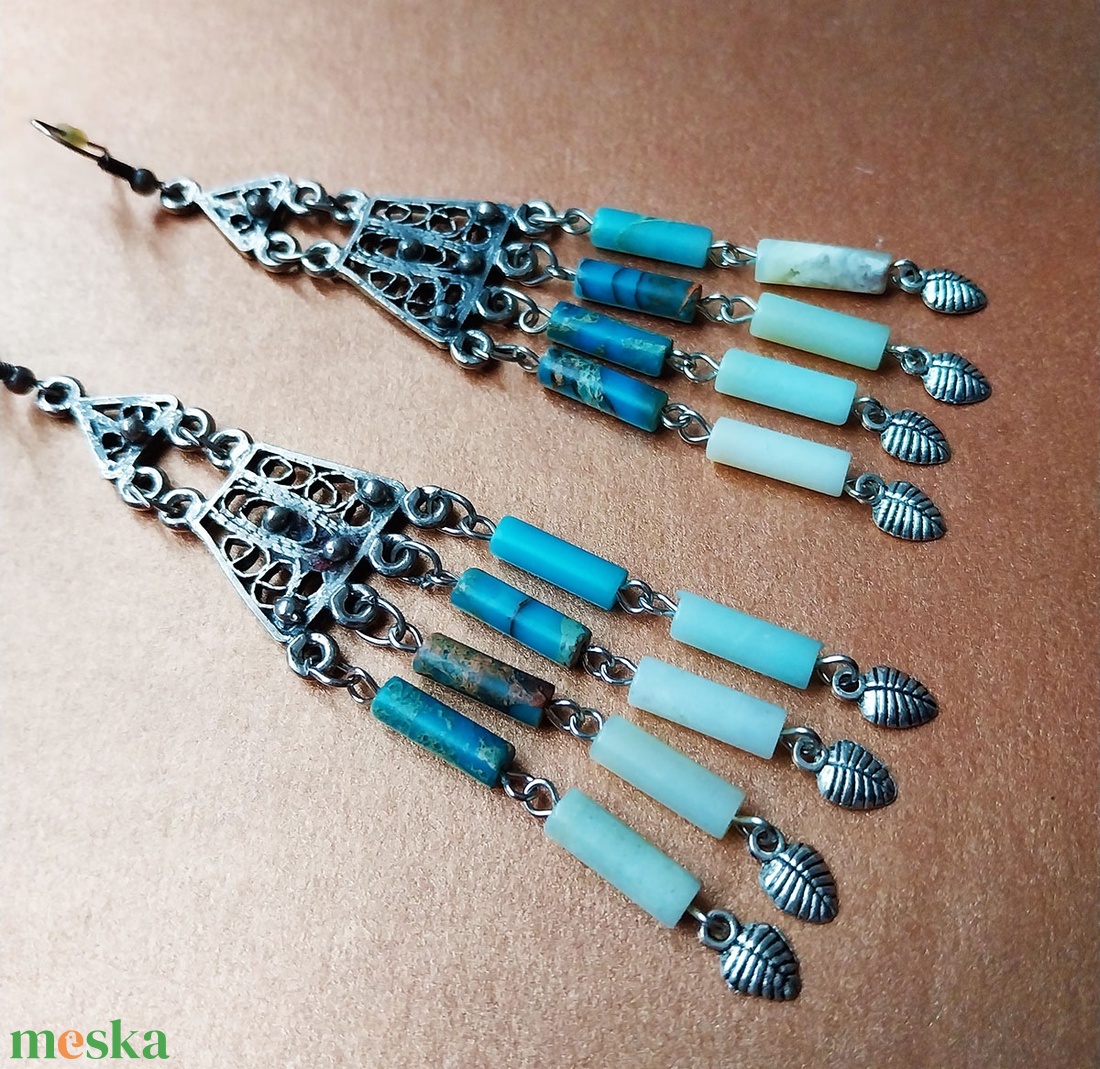 Dzsembori - fülbevaló - ékszer - fülbevaló - csillár fülbevaló - Meska.hu