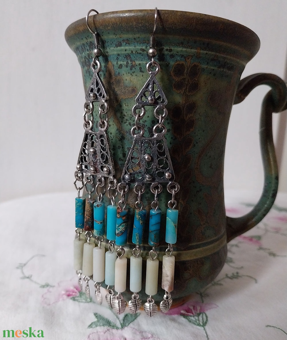 Dzsembori - fülbevaló - ékszer - fülbevaló - csillár fülbevaló - Meska.hu