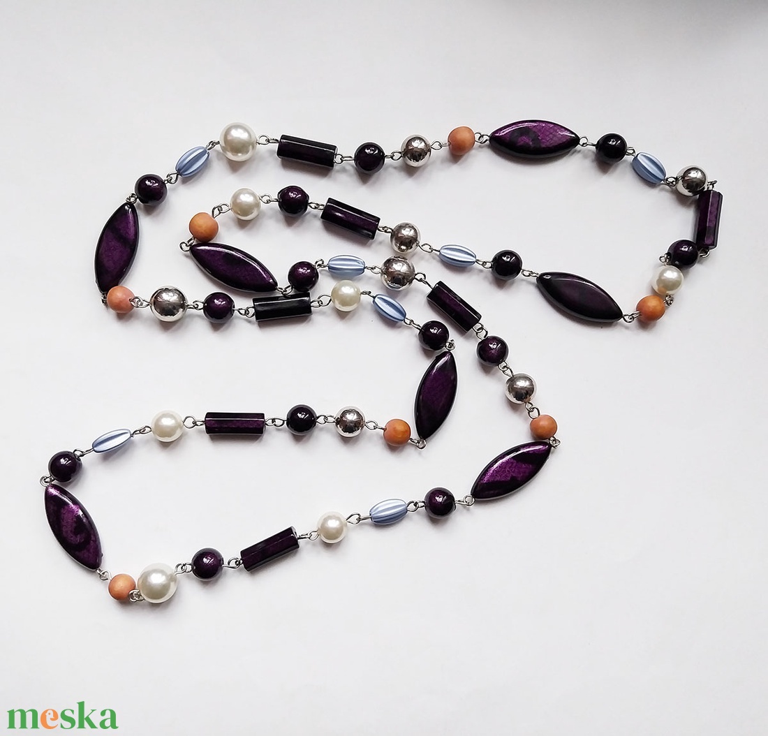 Északi Fény - hosszú nyaklánc - ékszer - nyaklánc - hosszú nyaklánc - Meska.hu