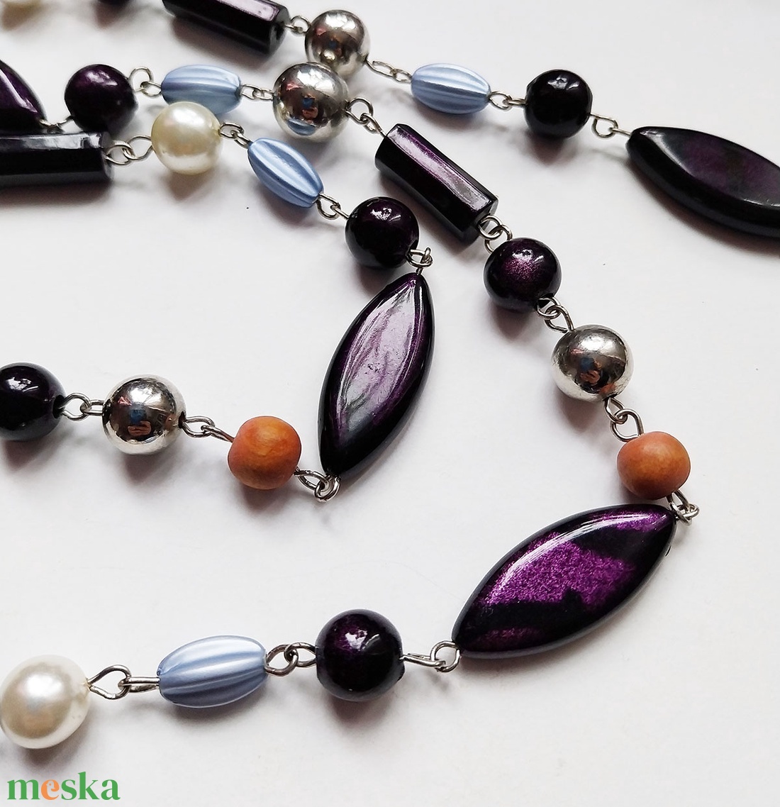 Északi Fény - hosszú nyaklánc - ékszer - nyaklánc - hosszú nyaklánc - Meska.hu