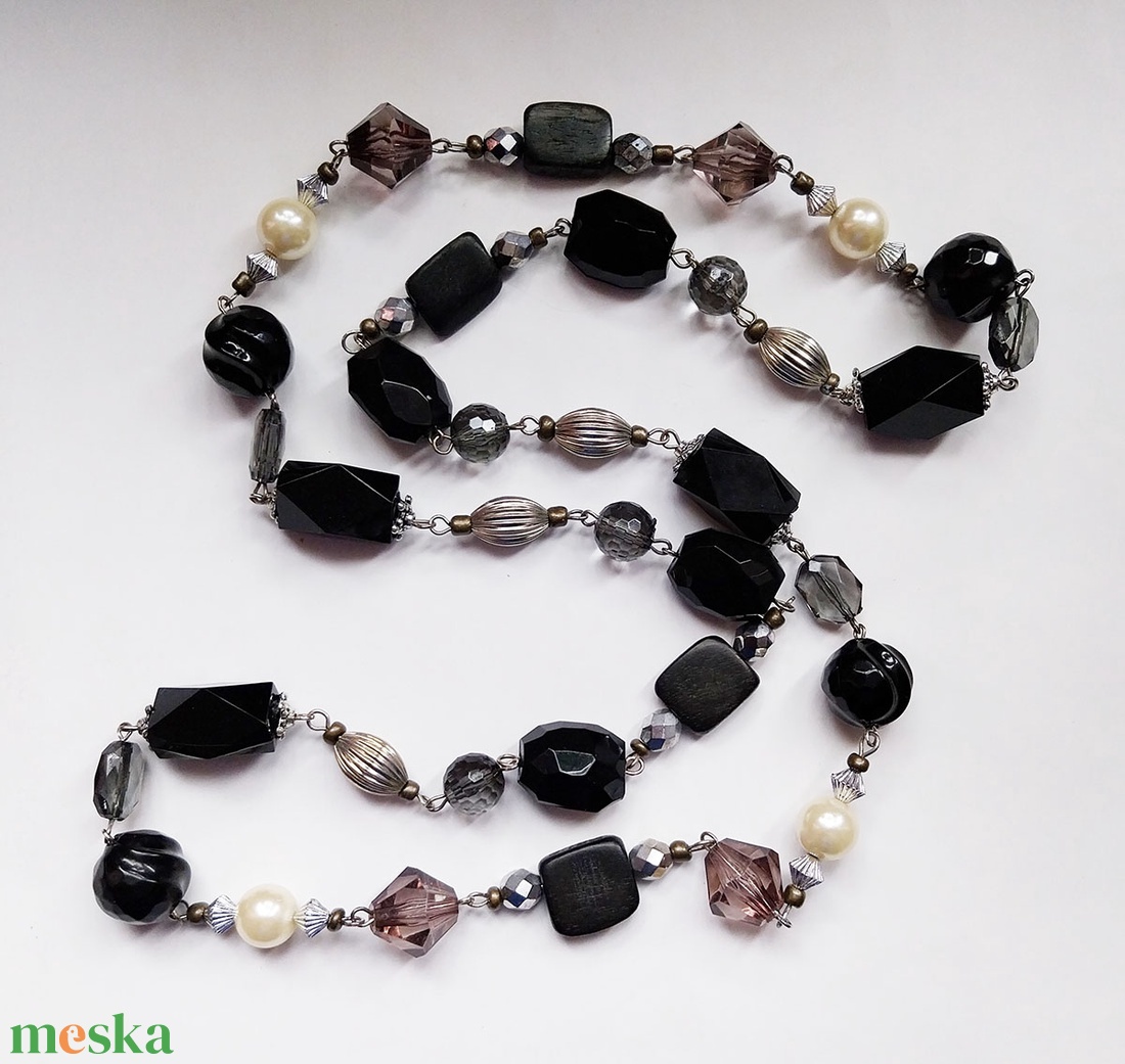 Fény és Árnyék - hosszú nyaklánc - ékszer - nyaklánc - hosszú nyaklánc - Meska.hu