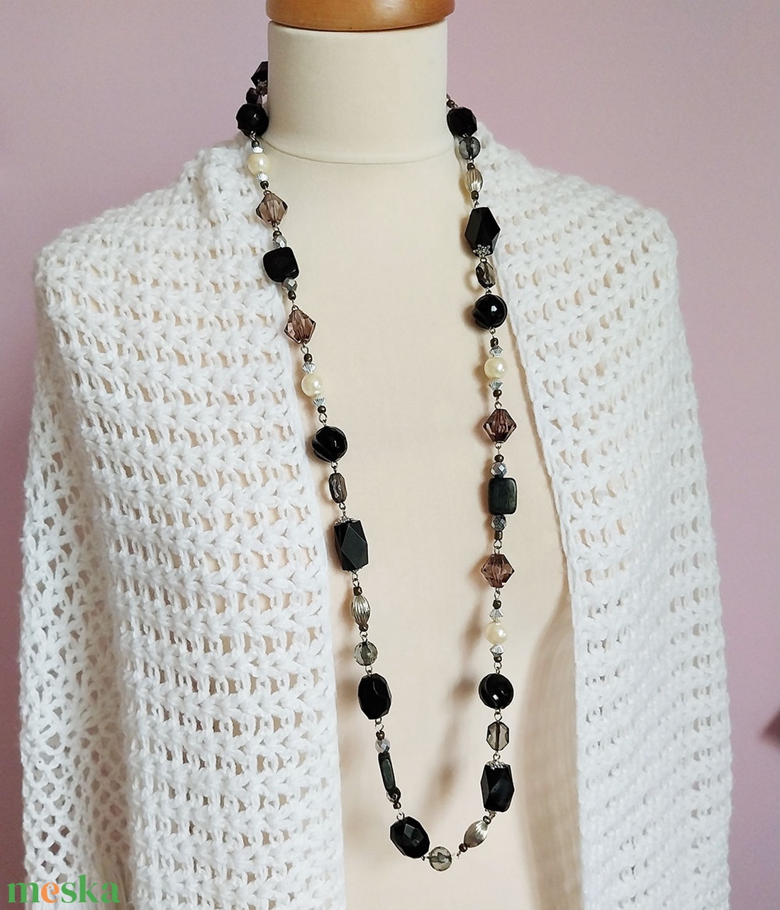 Fény és Árnyék - hosszú nyaklánc - ékszer - nyaklánc - hosszú nyaklánc - Meska.hu