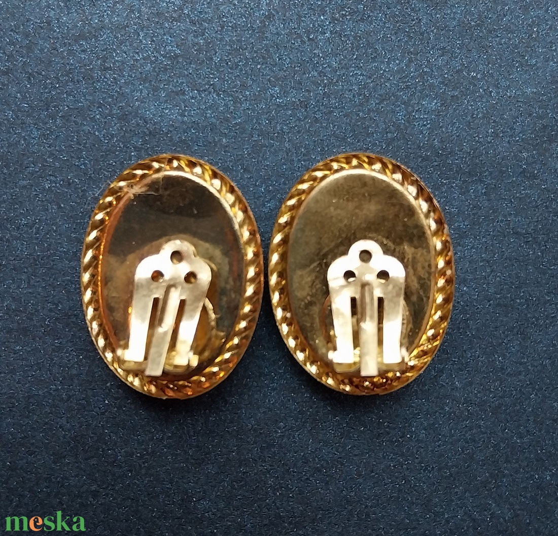 Antik stílusú fülklipsz - ékszer - fülbevaló - klipsz - Meska.hu