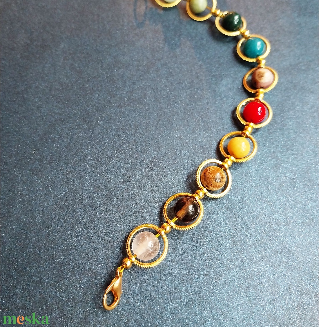 Bolygók Sora - multiköves karkötő  - ékszer - karkötő - gyöngyös karkötő - Meska.hu