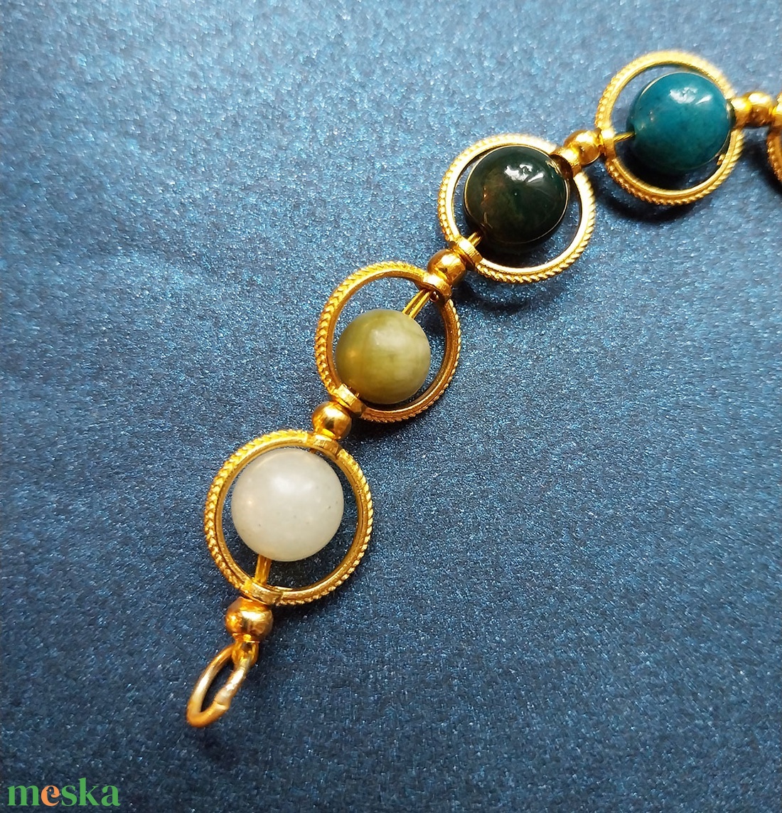 Bolygók Sora - multiköves karkötő  - ékszer - karkötő - gyöngyös karkötő - Meska.hu