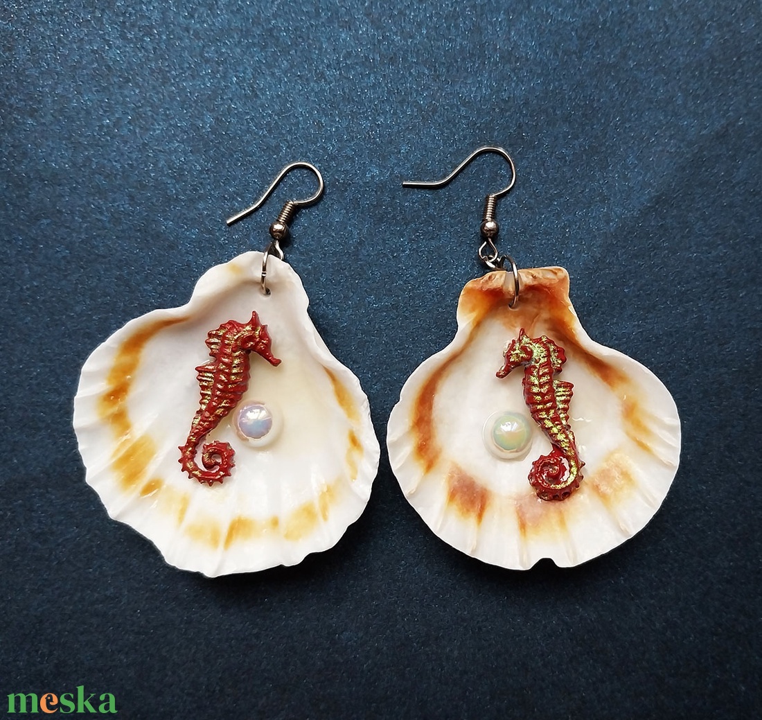 Jamaika - ásványgyöngyös fülbevaló - ékszer - fülbevaló - lógó fülbevaló - Meska.hu