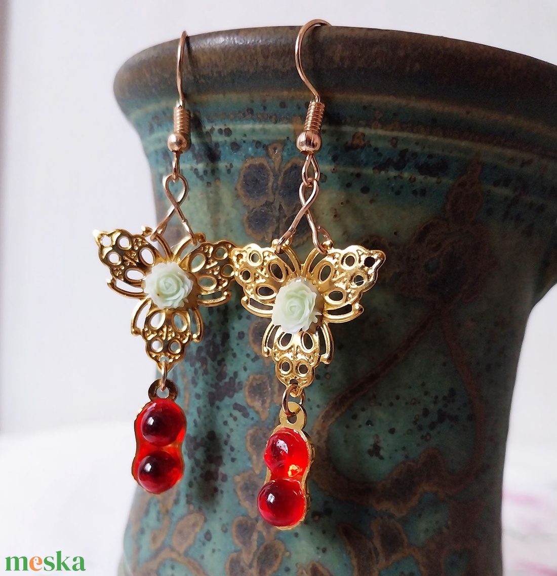 Cso Cso Szan - fülbevaló - ékszer - fülbevaló - lógó fülbevaló - Meska.hu