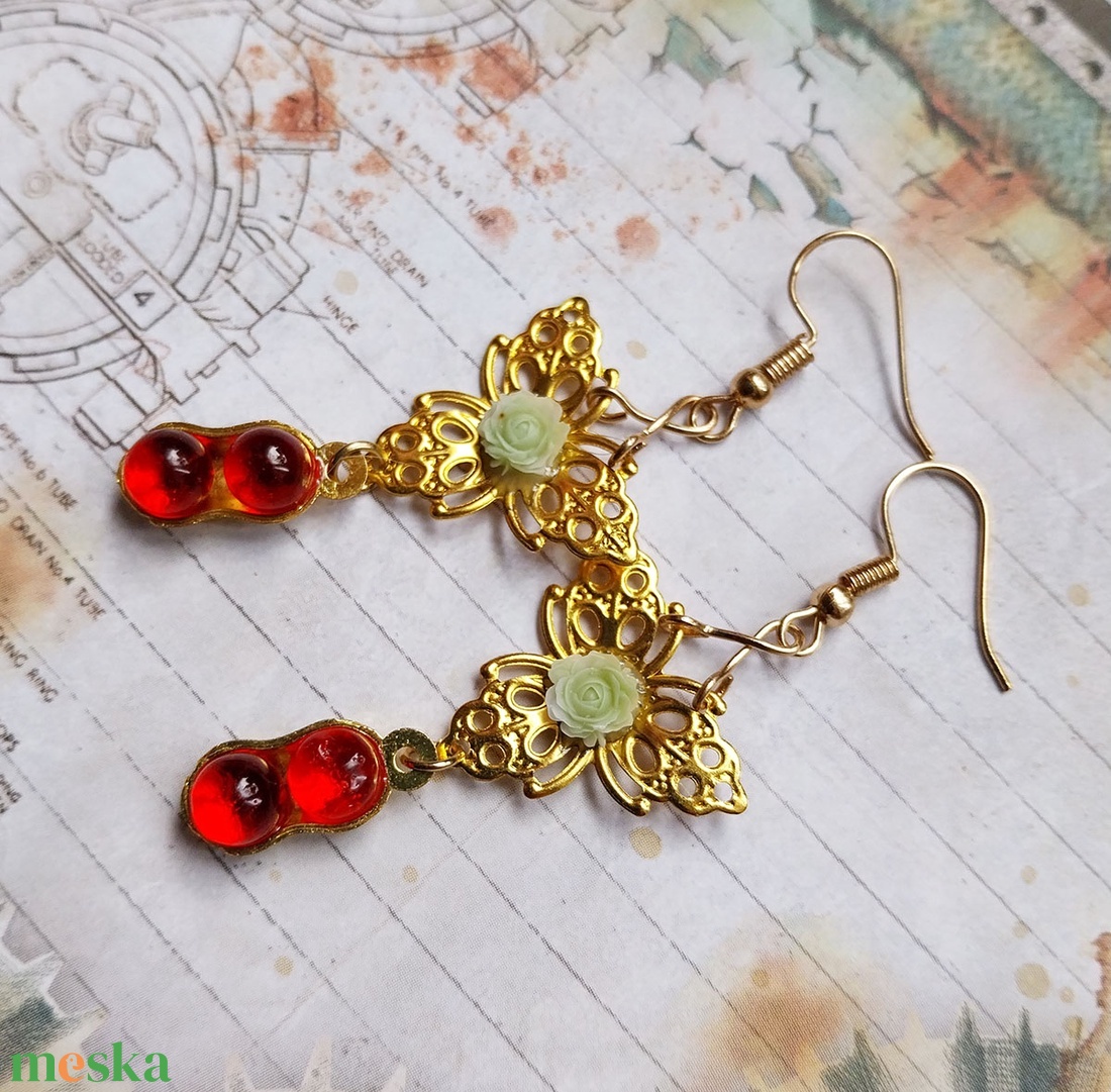 Cso Cso Szan - fülbevaló - ékszer - fülbevaló - lógó fülbevaló - Meska.hu