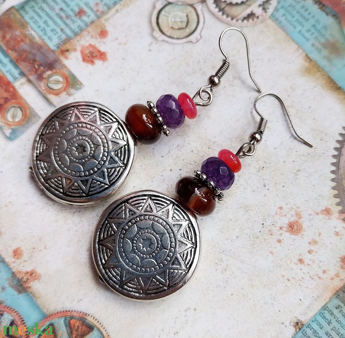 Kongó - fülbevaló - ékszer - fülbevaló - lógó fülbevaló - Meska.hu