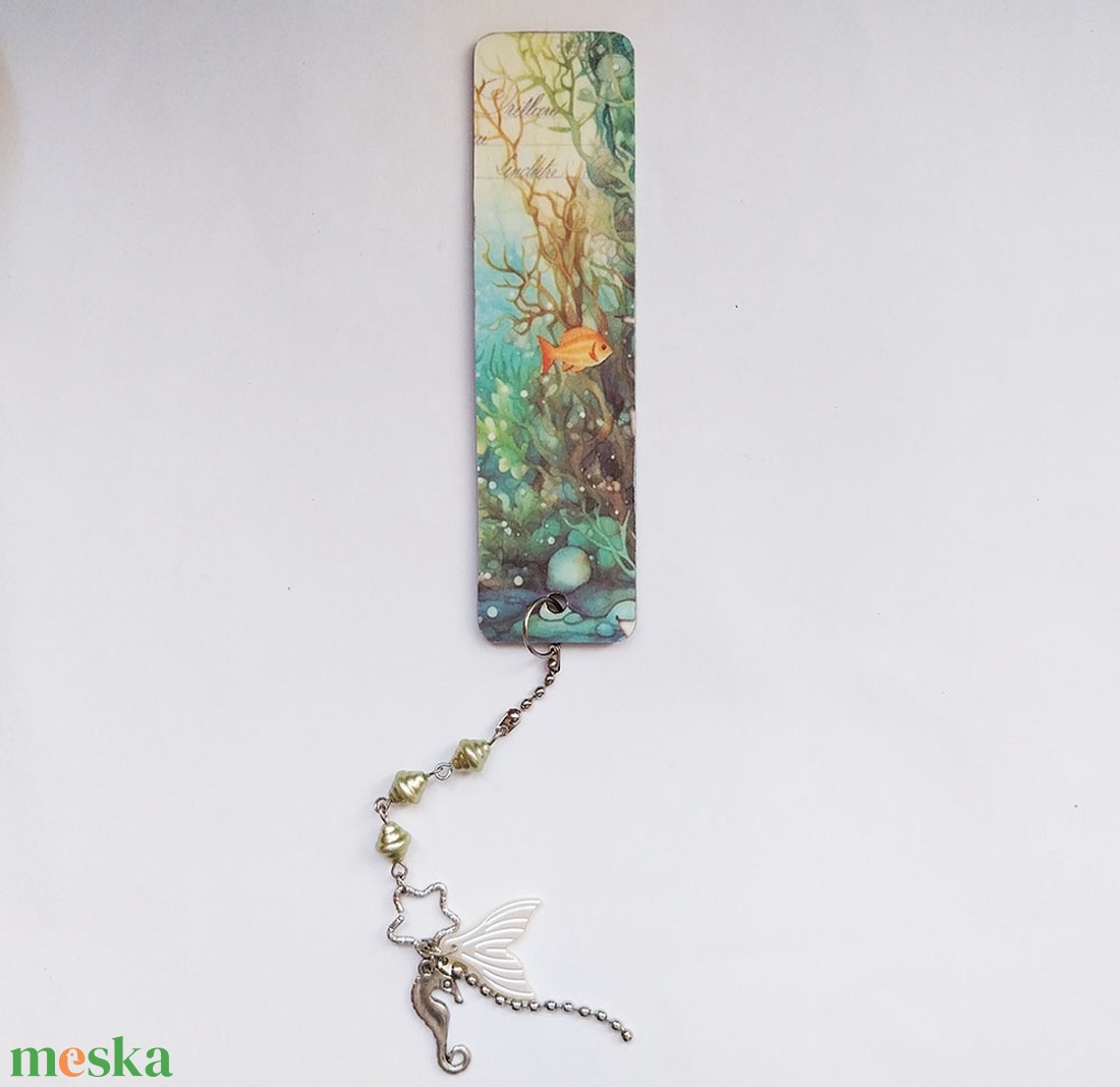 Korallzátony könyvjelző - könyv & zene - könyvjelző - Meska.hu