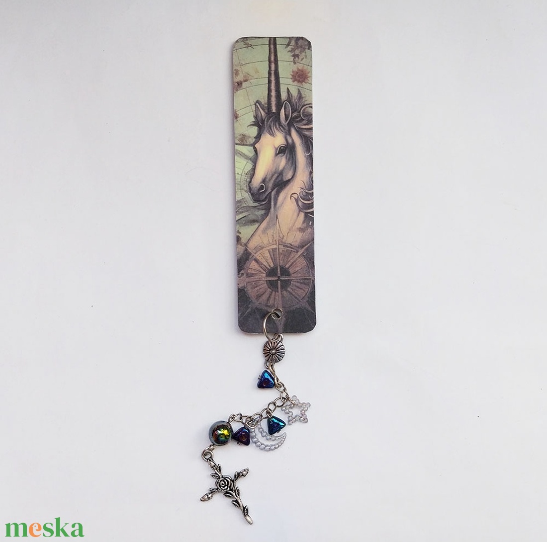 Unikornis könyvjelző - könyv & zene - könyvjelző - Meska.hu