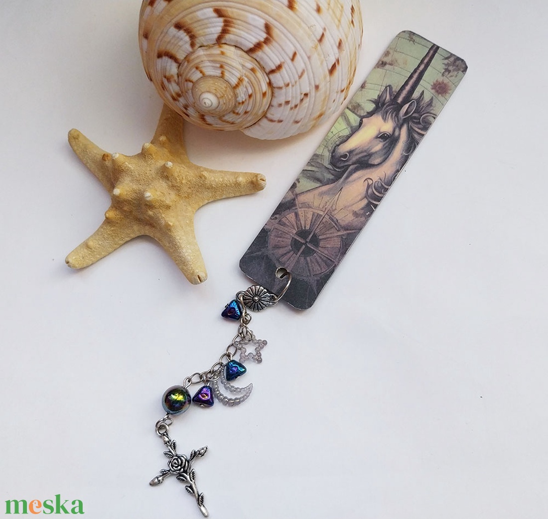 Unikornis könyvjelző - könyv & zene - könyvjelző - Meska.hu