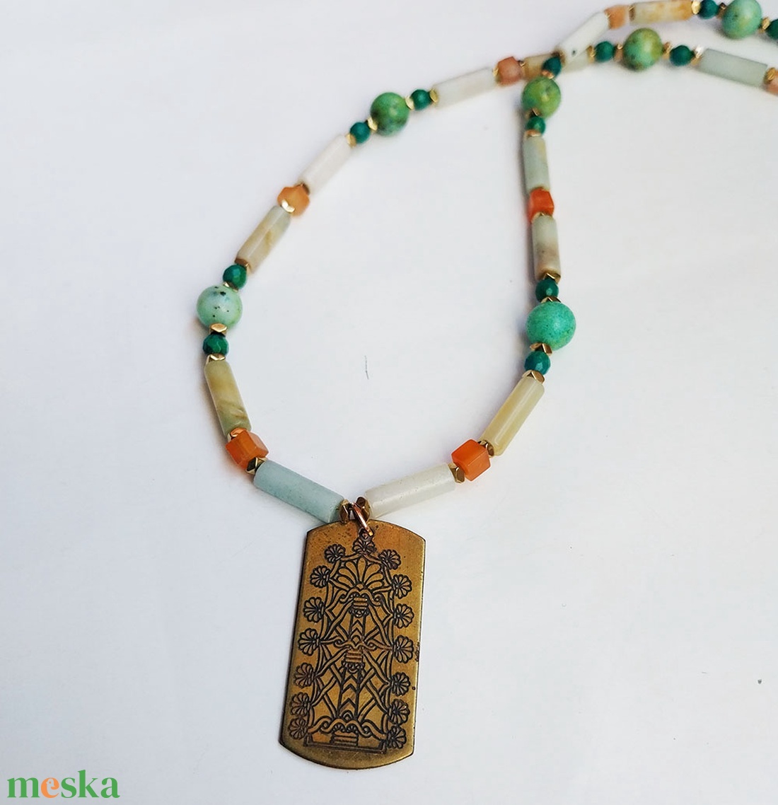 Világbölcsesség Fája - féldrágakő nyaklánc - ékszer - nyaklánc - gyöngyös nyaklánc - Meska.hu