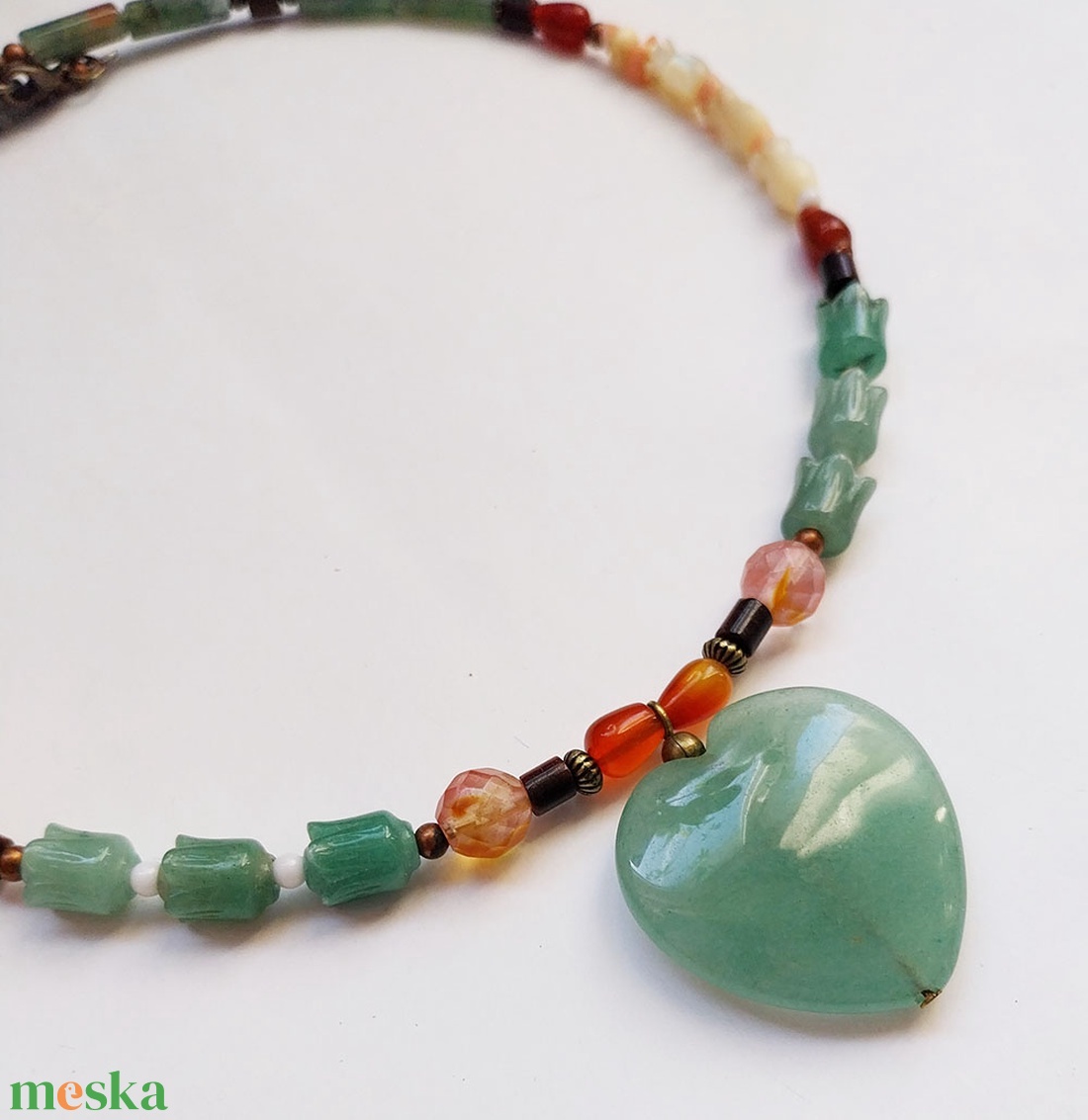 Alma Mater - ásványgyöngyös nyaklánc - ékszer - nyaklánc - medálos nyaklánc - Meska.hu